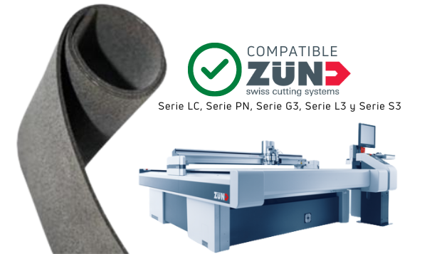 Superficies de corte de alta densidad compatible con Zund